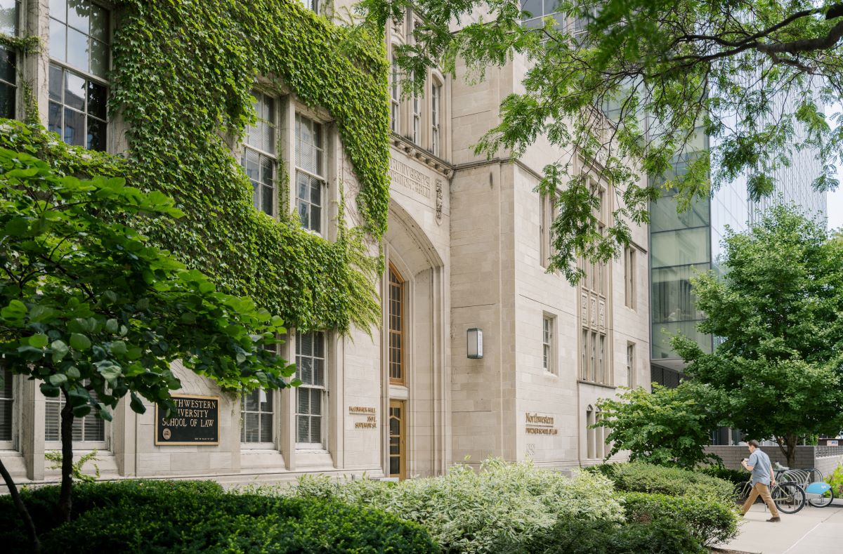 Students gathering on campus