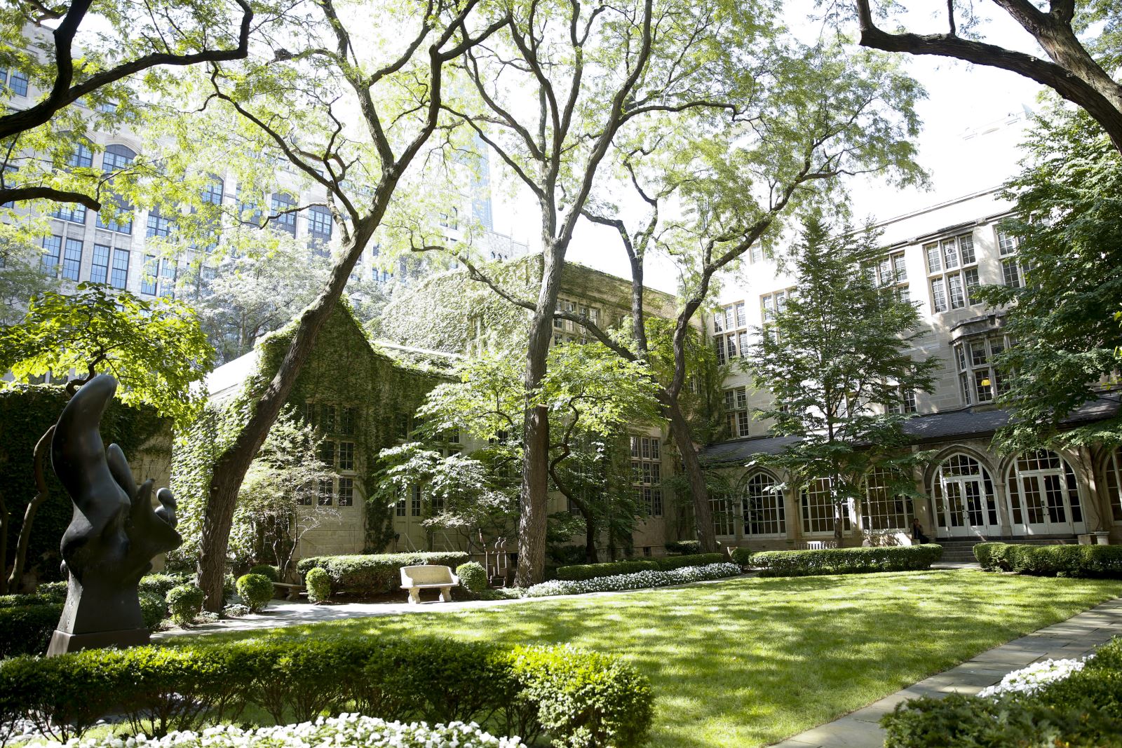 Northwestern Law courtyard